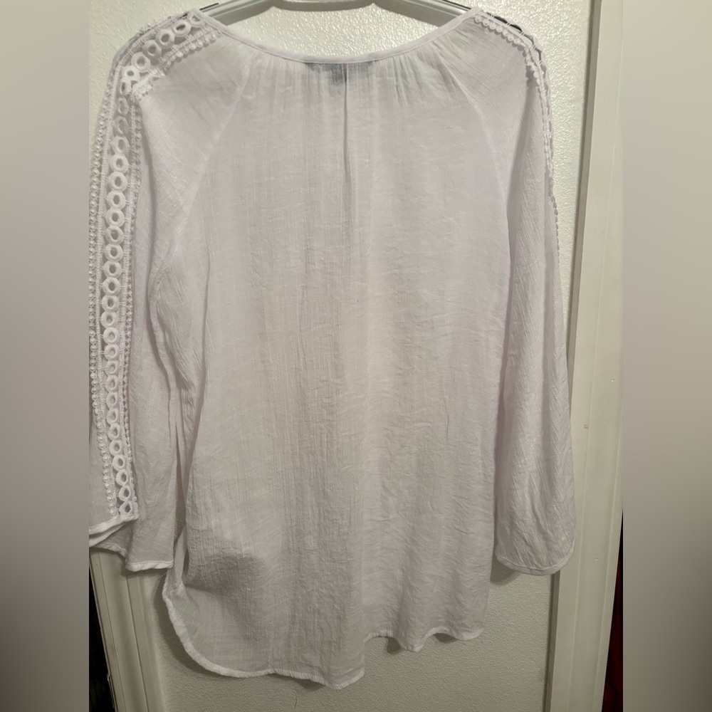 Zac & Rachel top with bell sleeves M - Picture 7 of 7